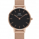 Dw Watches Rose Gold Classic Petite Melrose For Women 32mm