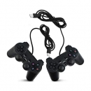 Pack Of 2 Usb Wired Pc Dual Shock Joysticks