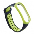 Sport Soft Wristband Wrist Strap For Xiaomi Mi Band 3 (black Green)