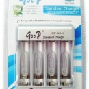 Authentic Goop 4-slot Aa / Aaa Battery Charger W/ 4*a